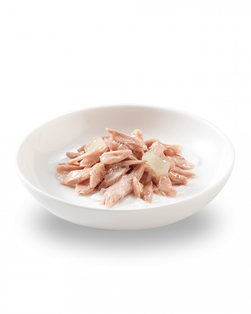 2- طعام قطط صغيرة رطب شيزر معلبات التونا مع الصبار بالجيلي 85 جم