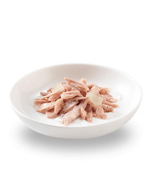 2- طعام قطط صغيرة رطب شيزر معلبات التونا مع الصبار بالجيلي 85 جم