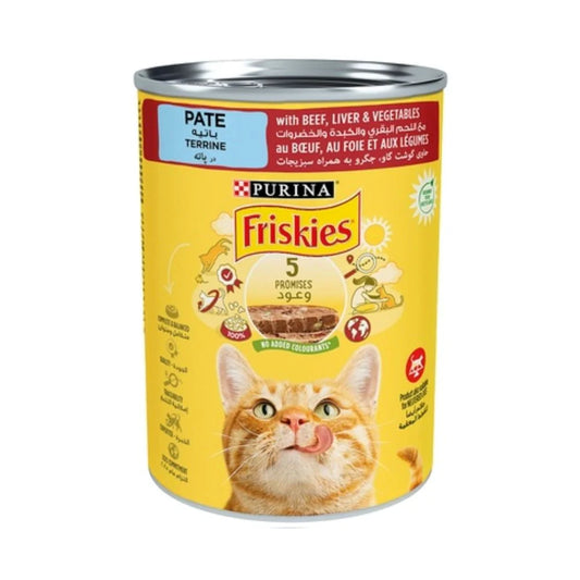 Friskies Canned Beef & Vegetables in Gravy for Cats 400g