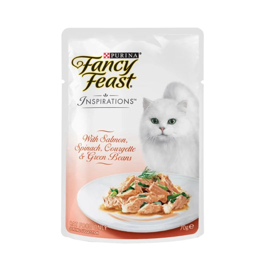 Fancy Feast Salmon in Spinach, Cucumber and Beans 70g