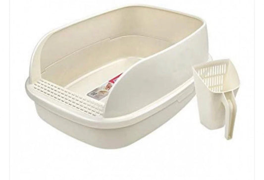 Cat Ideas Extra Large Sandbox with Scoop Cream