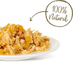 ابلاوز رطب معلبات طعام للقطط صدور الدجاج مع اليقطين في المرق 70 جم