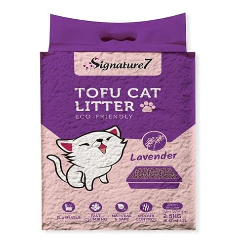 Signature 7 Tofu Cat Litter Lavender 2.5kg