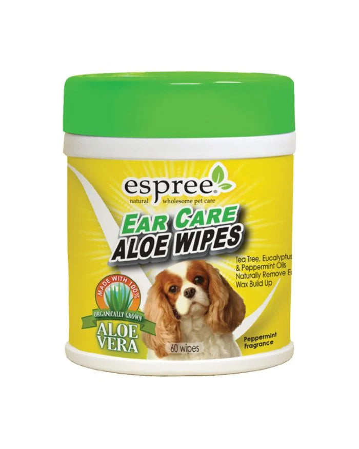 Esprit Aloe Ear Care &amp; Cleaning Wipes with Mint for Dogs 60 Wipes