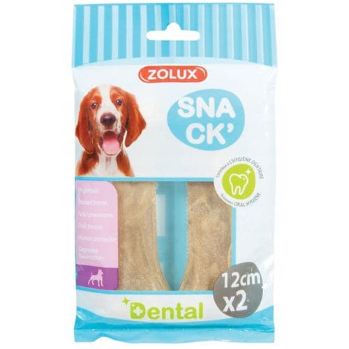 Zolux Fluoride Bones 12cm x 2 Treats for Dogs 