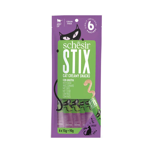 Sheba Duck Liquid Cat Food Sticks 6x15g