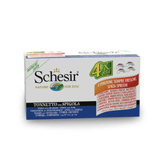 Sheba Multi Canned Dog Food with Tuna &amp; Sea Bass in Jelly 4x85g