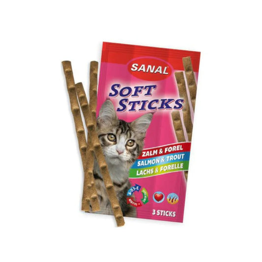 Sanal Salmon Sticks for Cats 3x15g