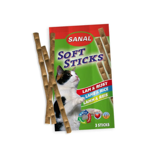 Sanal Lamb Sticks for Cats 3x15g