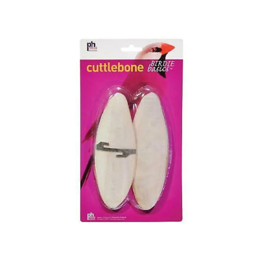 Prevue Cuttlefish Bone Treats 2 Count with Stabilizer - Large