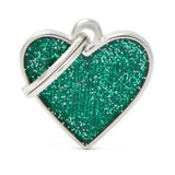 My Family Green Heart Sparkle Necklace