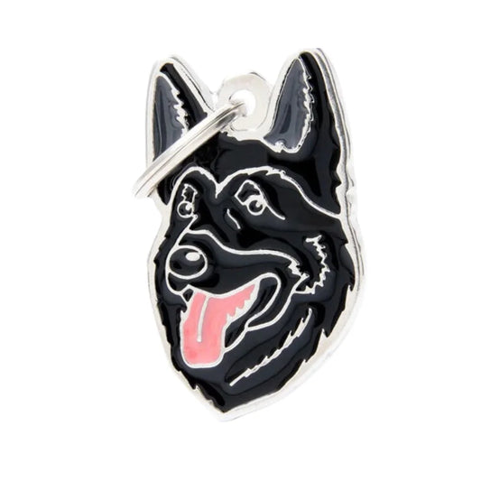 My Family Black German Shepherd Necklace