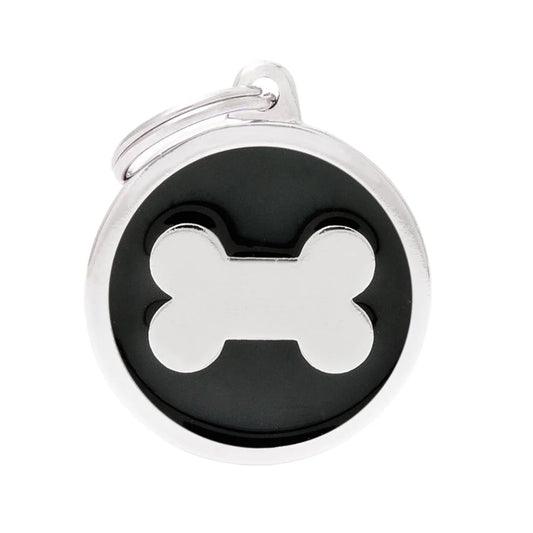 My Family Big Circle Necklace Black