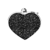 My Family Black Shiny Big Heart Necklace