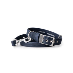 My Family Bilbao Blue Leather Collar 36x2.2cm
