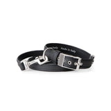 My Family Bilbao Black Leather Collar 45x2.8cm