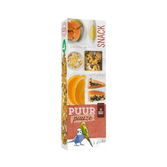 Wet Molin Pure Gourmet Parrot Sticks with Cereals, Orange and Papaya 60g