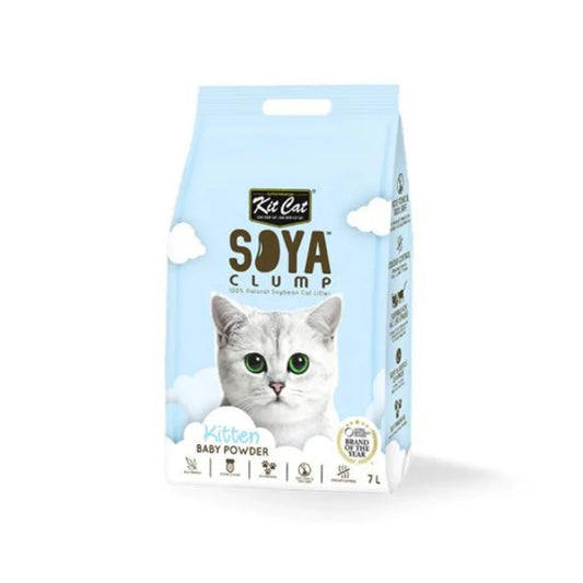 Kit Cat Soy Litter with Baby Powder Scent 7L for Kittens