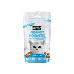 Kit Cat Perfect Pockets Chicken Treats for Dental Support 60g