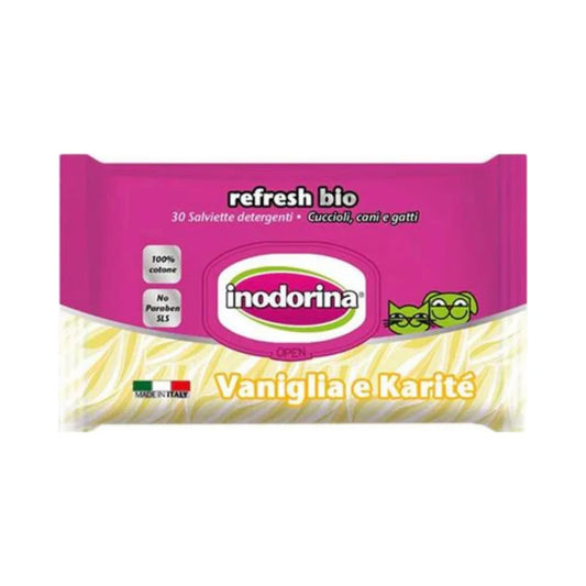 Endorina Refresh Bio Wipes - Vanilla &amp; Shea Scent 30 Wipes