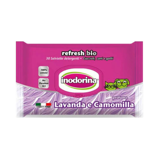 Indorina Refresh Bio Tissues - Lavender and Chamomile Perfume 30 Tissues