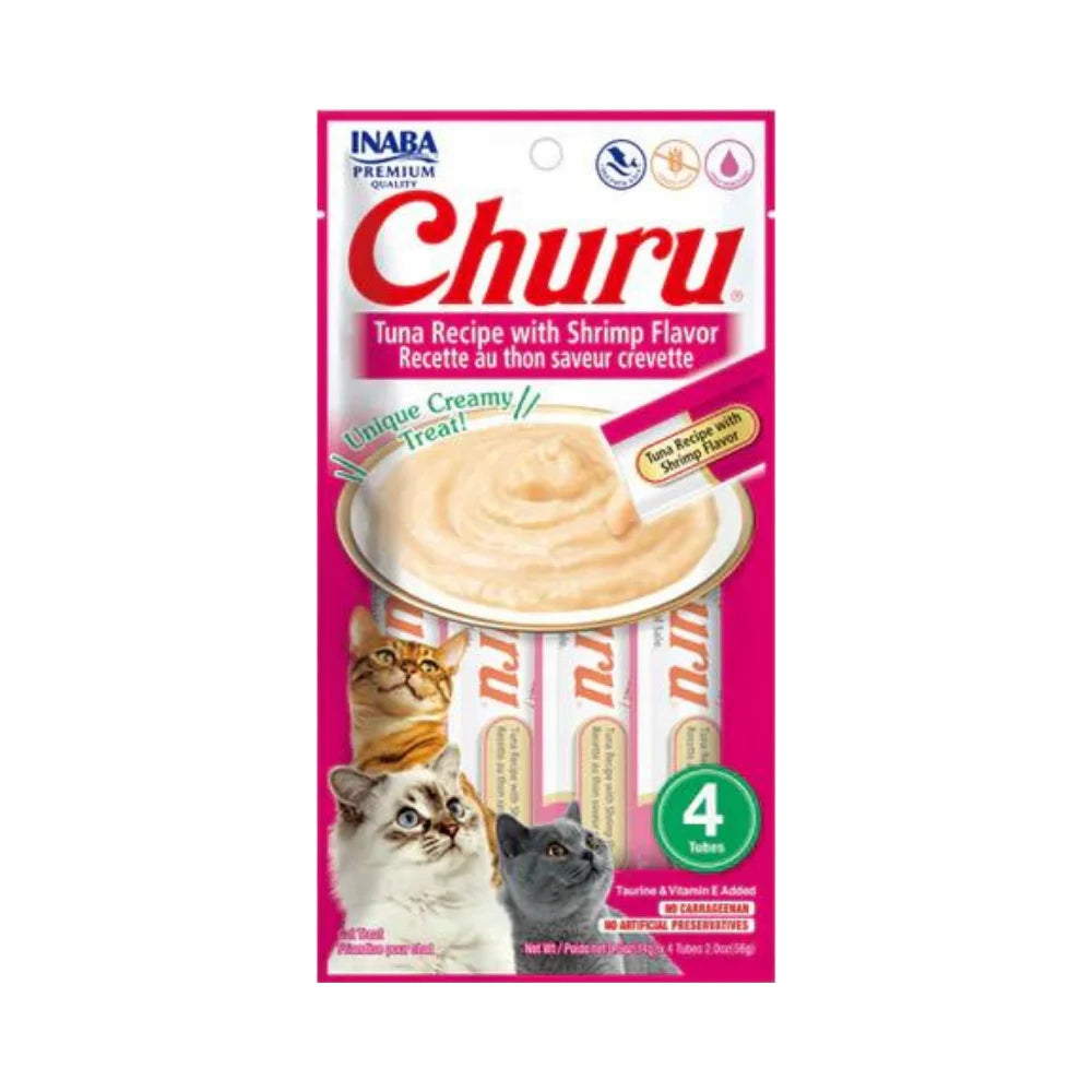 Inaba Churu Tuna with Shrimp 4x14g