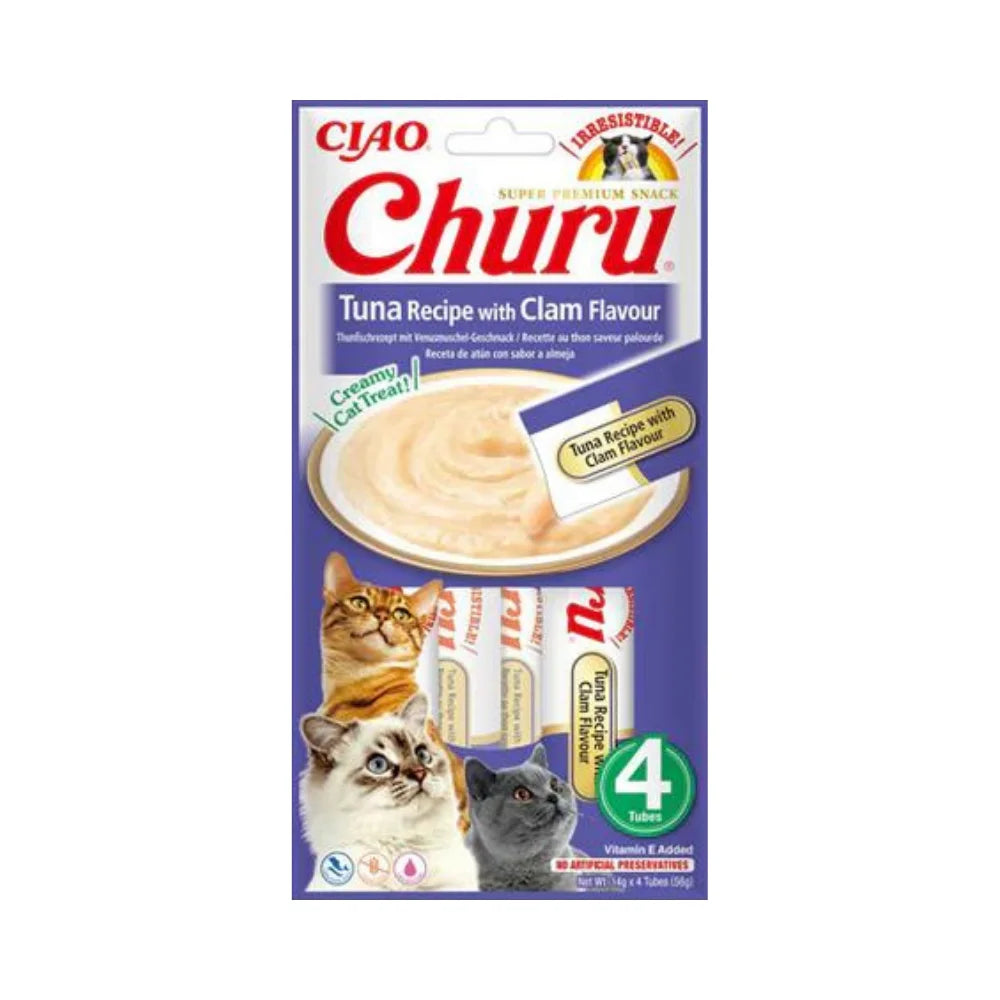 Inaba Churu Tuna with Clams 4x14g