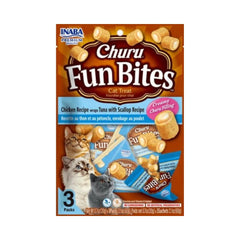 Inaba Fun Bites Wet Treats Chicken with Tuna &amp; Clams 3x20g