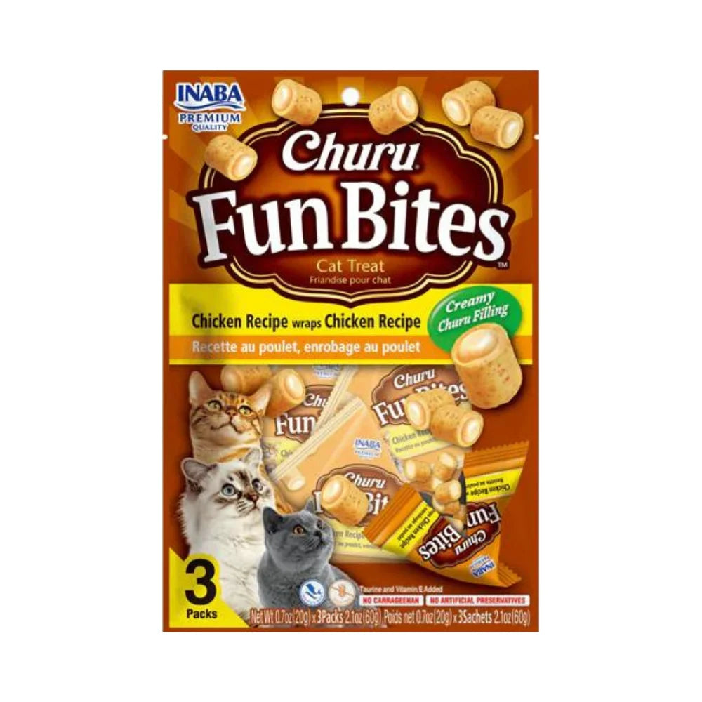 Churro Fun Bites Chicken Cat Treats 3x20g