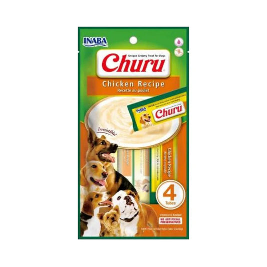 Inaba Churu Chicken &amp; Vegetable Puree for Dogs 4x14g