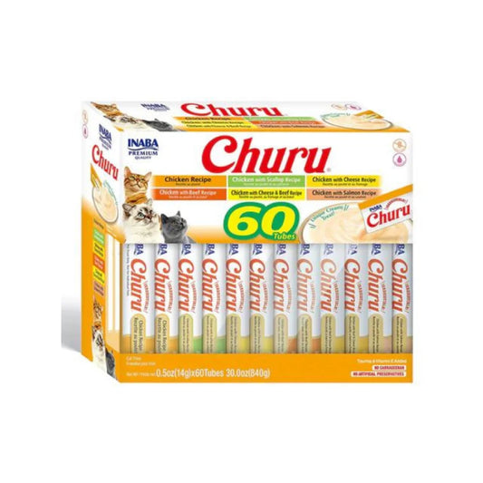 Inaba Churu Chicken Assorted 60 sachets x 14g