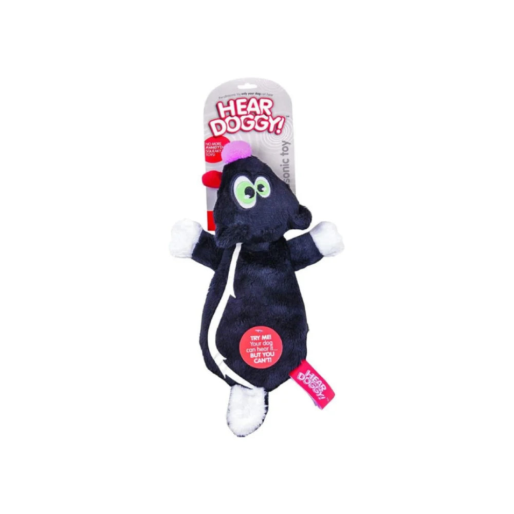 Hair Doggie Flatty Skunk Black Toy Dog