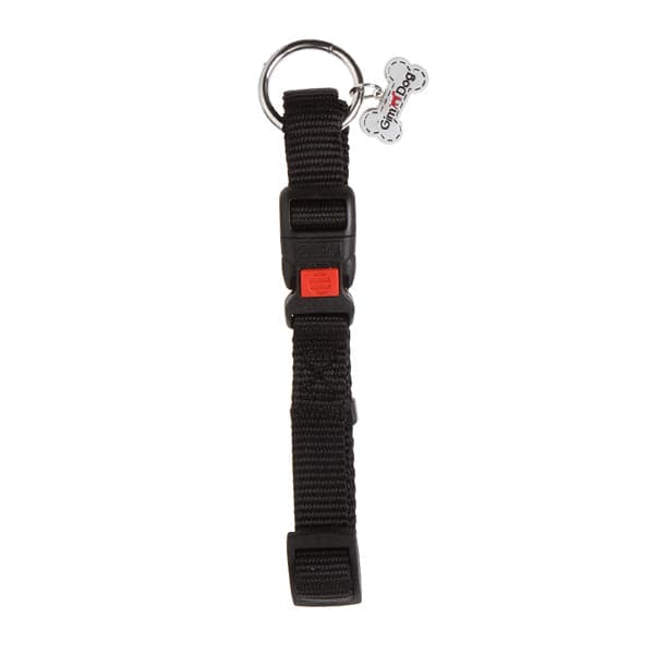 Jim Duke Nylon Dog Collar Black 2x40cm
