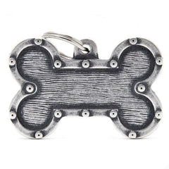 My Family Bone Shaped Bronze Necklace