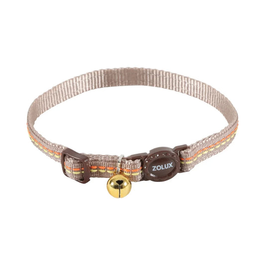 Zolux Two Line Nylon Collar - Chocolate