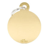 My Family Small Round Gold Brass Necklace