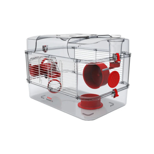 Zolux Rudy 3 Single Cage for Small Rodents Red