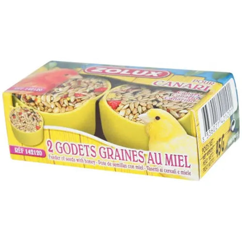 Zolux 2 bowls of grain with honey for budgies 45g