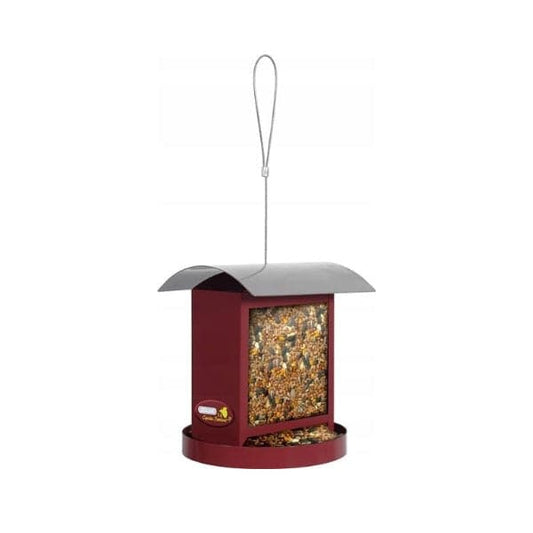 Zolux Hanging Bird Feeder with Iron Roof Red 