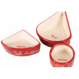 Zolux Set of 2 Bowls + Bath for Small Animals Red 