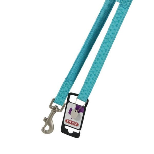 Zolux Leather Dog Harness 1.2m 25mm Turquoise