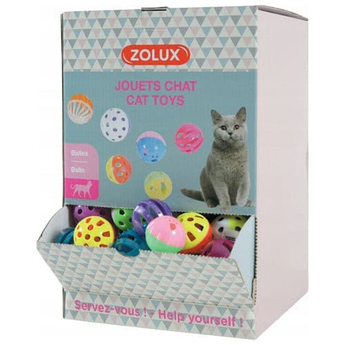 Zolux Cat Toys - Colorful Balls with Bells x 204 Balls