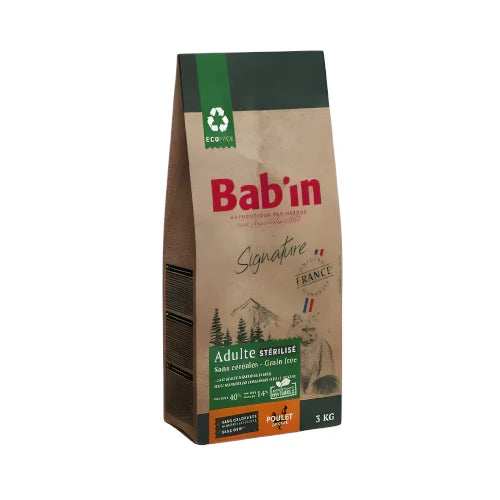 Babin Signature Dry Cat Food for Sterilized Adult Cats Grain Free