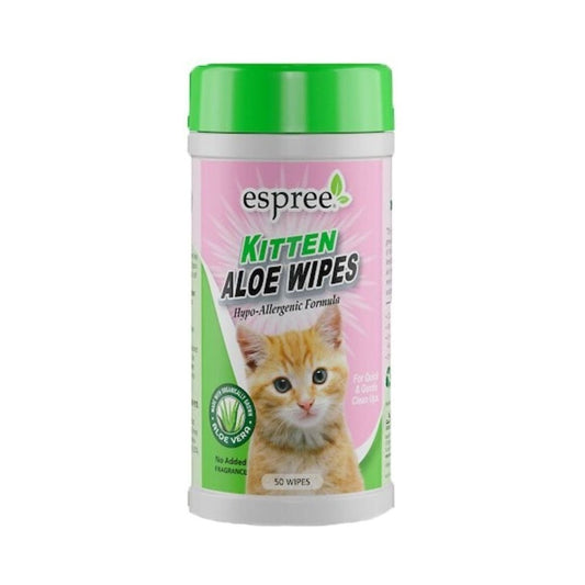 Esprit Aloe Vera Kitten Wipes Unscented 50 Wipes
