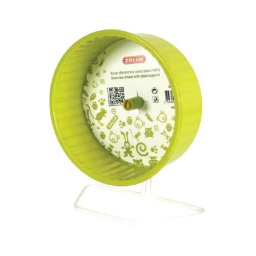 زولكس عجلة بلاستيك مع حامل معدني 12 سم - أخضر