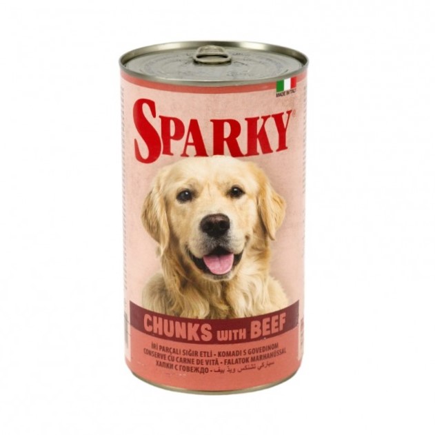 سباركي طعام رطب لحم البقر للكلاب 1250 جم