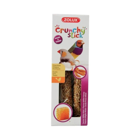 Zolux Crunchy Sticks Treats for Ornamental Birds with Millet 85g