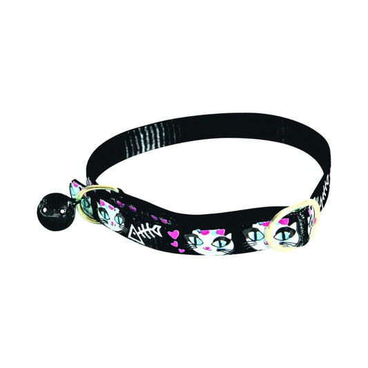 Zolux Nylon Cat Collar Cat Design 30cm Black