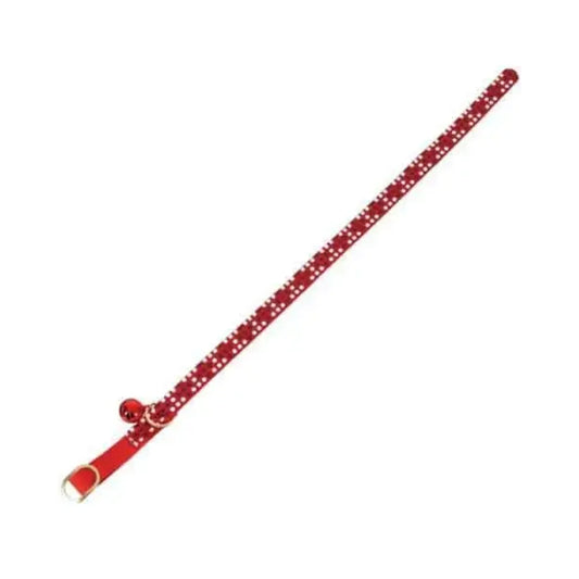 Zolux Nylon Spotted Cat Collar 30cm - Red