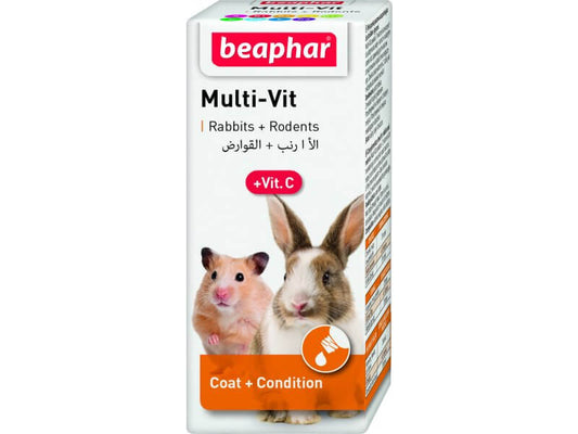 Beaphar Multivitamin + Vitamin C for Rabbits and Rodents 20ml